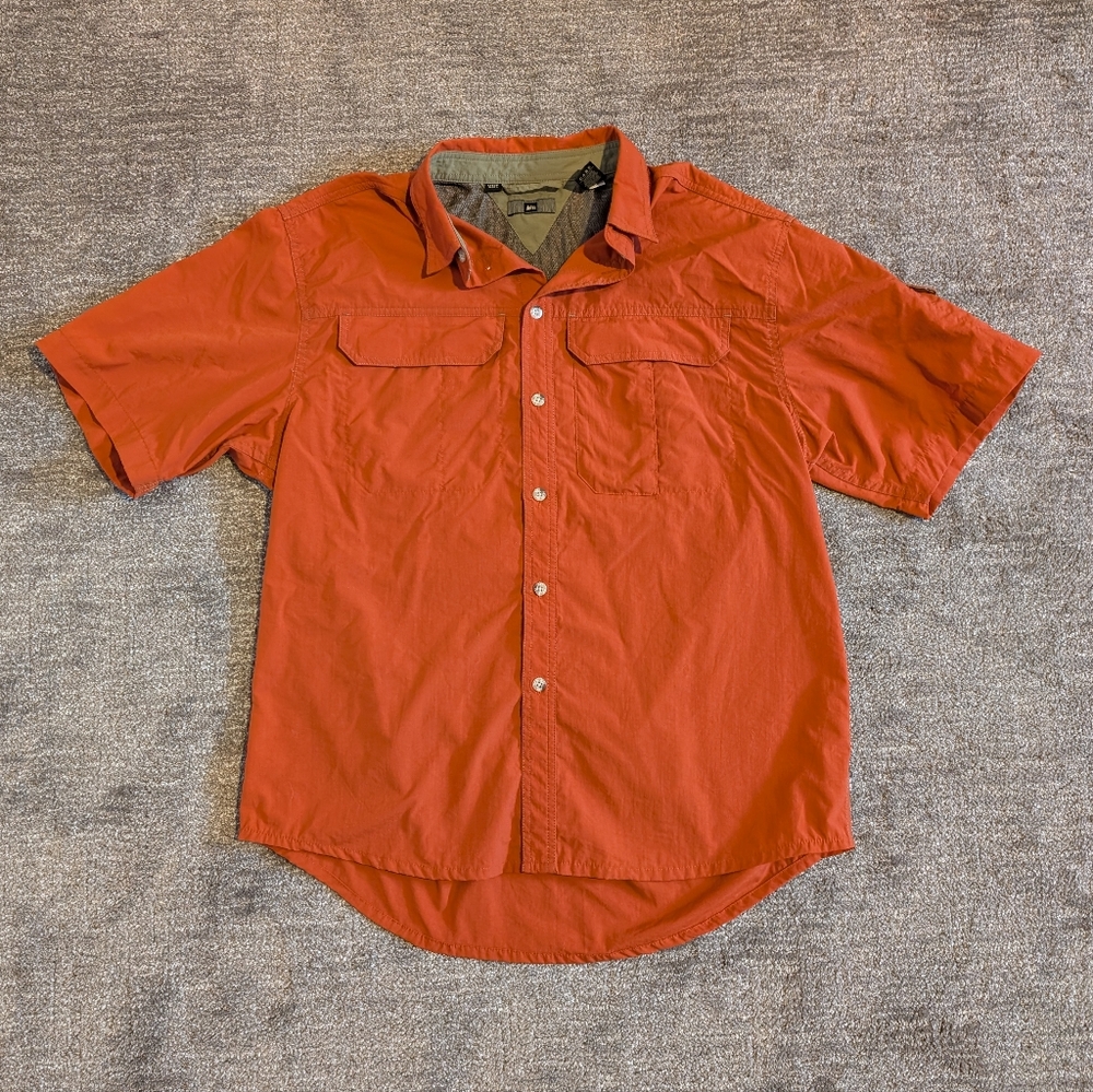 REI UPF 40+ Nylon Button Down Hiking Shirt